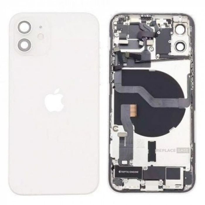 iPhone 12 Uyumlu FULL Dolu Kasa (Beyaz)