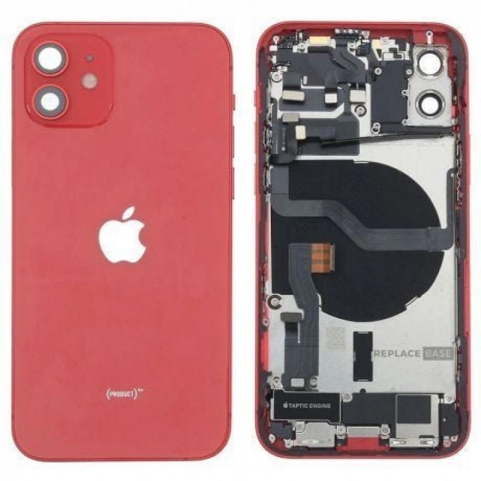 iPhone 12 Uyumlu FULL Dolu Kasa (Kırmızı)