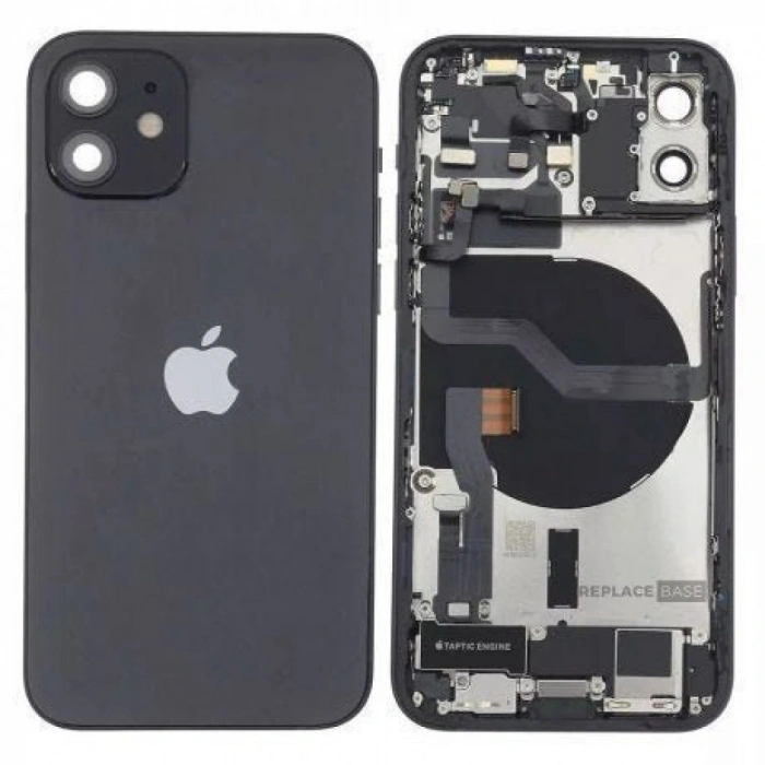 iPhone 12 Uyumlu FULL Dolu Kasa (Siyah)