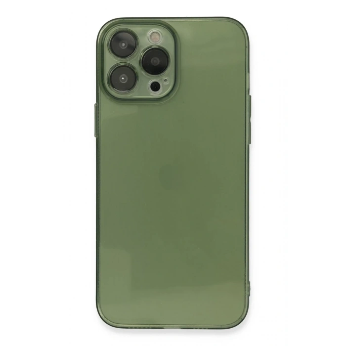 Apple iPhone 13 Pro Kılıf Fly Lens Silikon - Yeşil