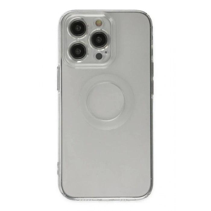 Apple iPhone 13 Pro Kılıf Santa Lens Silikon - Şeffaf