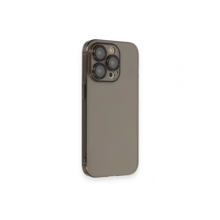 Apple iPhone 13 Pro Max Kılıf Armada Lensli Kapak - Siyah