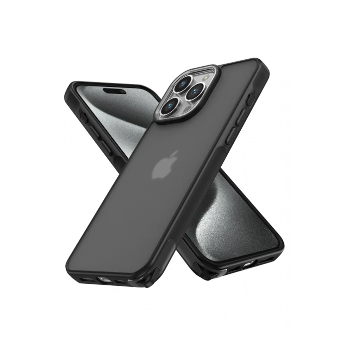 Apple iPhone 13 Pro Max Kılıf Elegant Kapak - Siyah