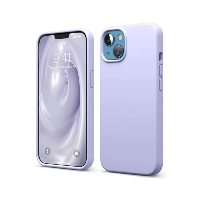 Apple iPhone 14 Kılıf First Silikon - Lila