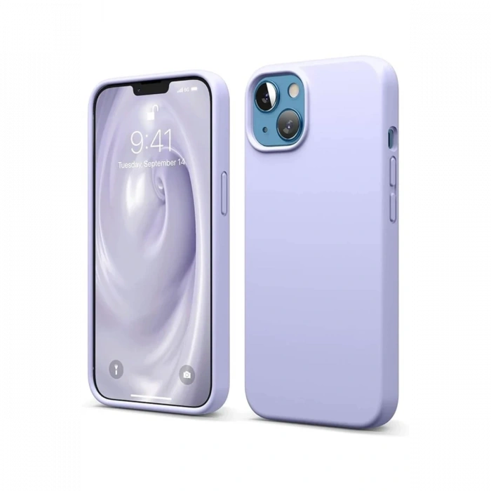 Apple iPhone 14 Kılıf First Silikon - Lila