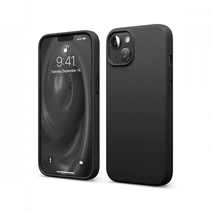 Apple iPhone 14 Kılıf First Silikon - Siyah