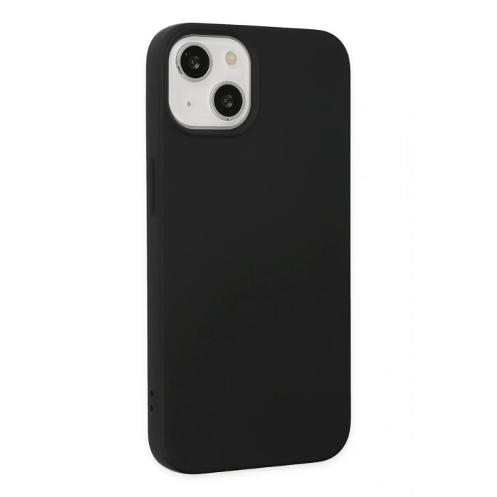 Apple iPhone 14 Kılıf Nano içi Kadife Silikon - Siyah
