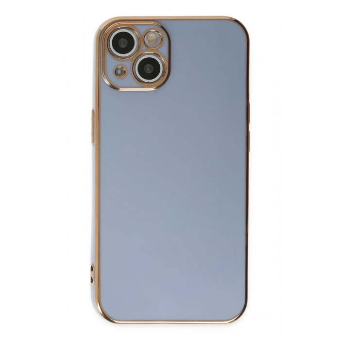 Apple iPhone 14 Kılıf Volet Silikon - Mavi