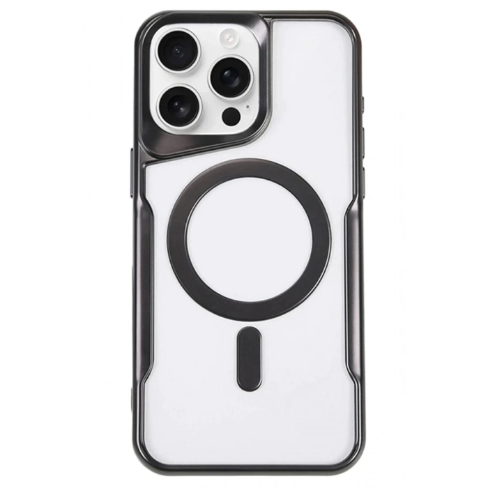 Apple iPhone 14 Pro Kılıf Boyi Magsafe Silikon Kapak - Siyah