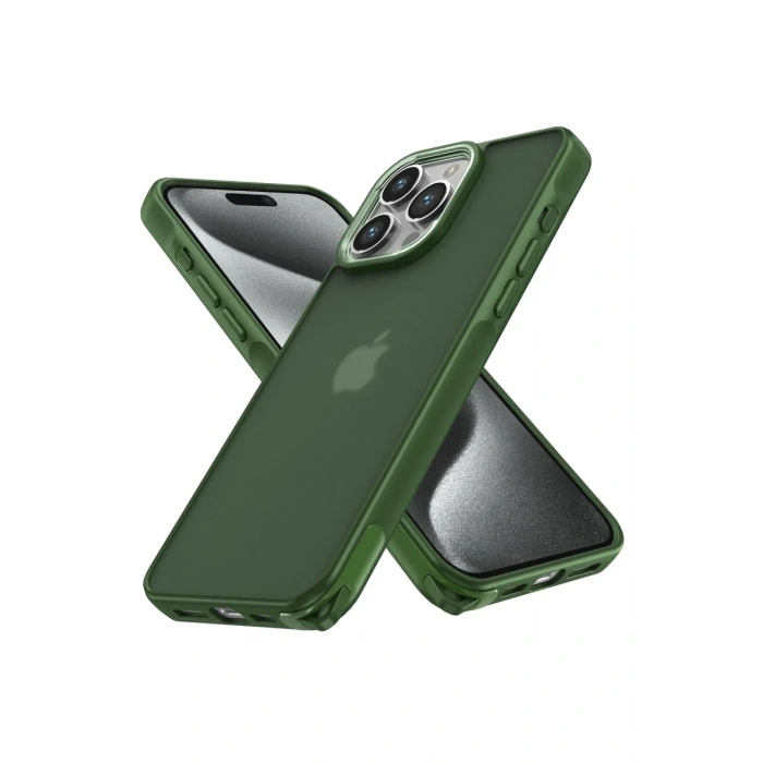 Apple iPhone 14 Pro Kılıf Elegant Kapak - Yeşil