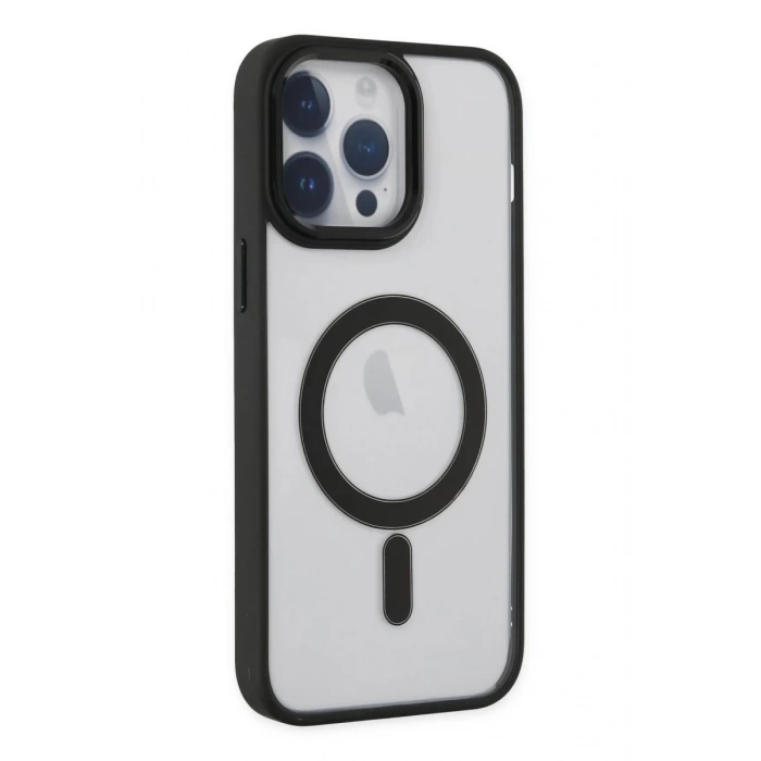 Apple iPhone 14 Pro Kılıf Room Magneticsafe Silikon - Siyah