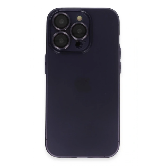 Apple iPhone 14 Pro Max Kılıf Luko Lens Silikon - Siyah