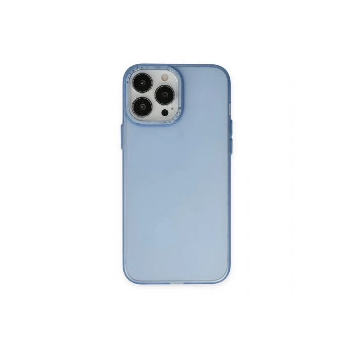 Apple iPhone 14 Pro Max Kılıf Modos Metal Kapak - Mavi