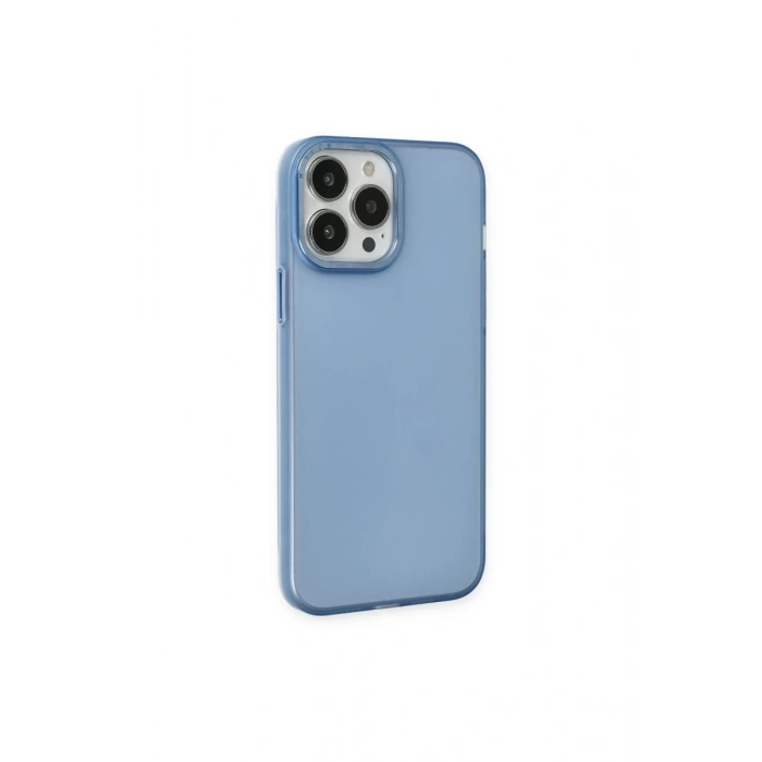 Apple iPhone 14 Pro Max Kılıf Modos Metal Kapak - Mavi