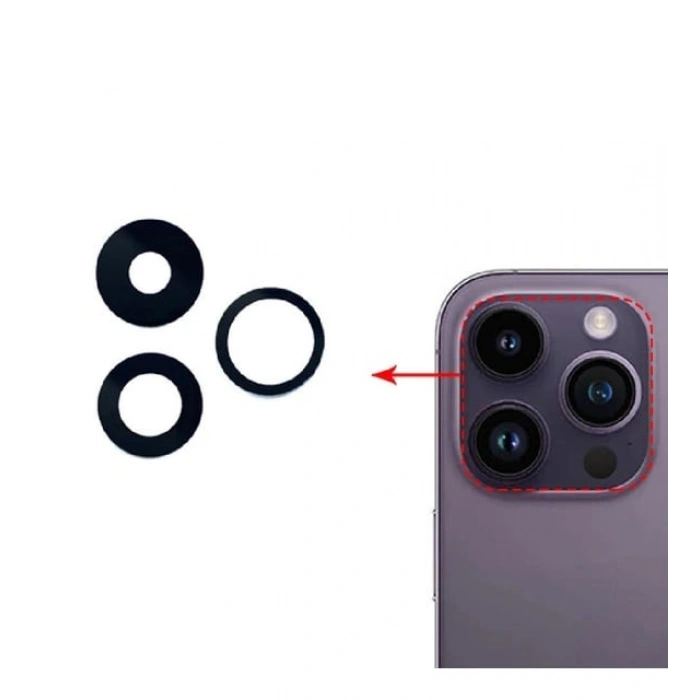 iPhone 14 Pro Uyumlu Kamera Camı Seti