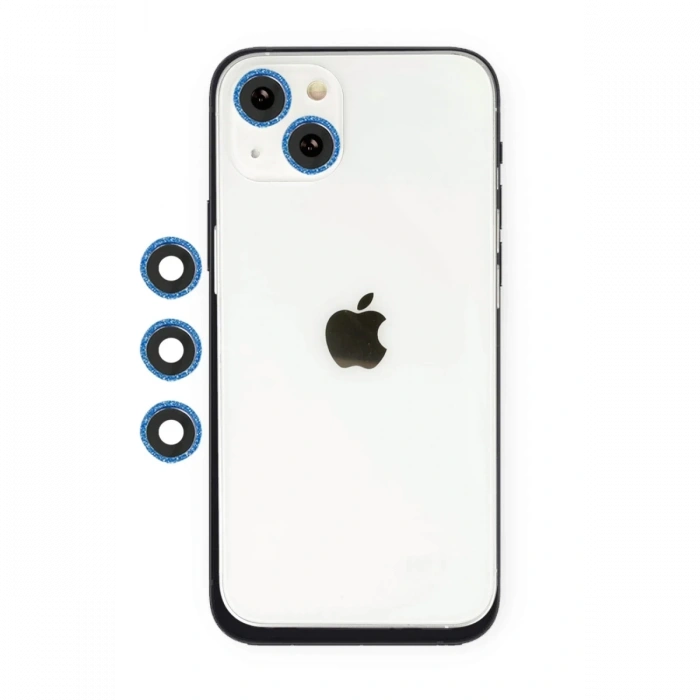 Apple iPhone 14 Shine Kamera Lens - Mavi