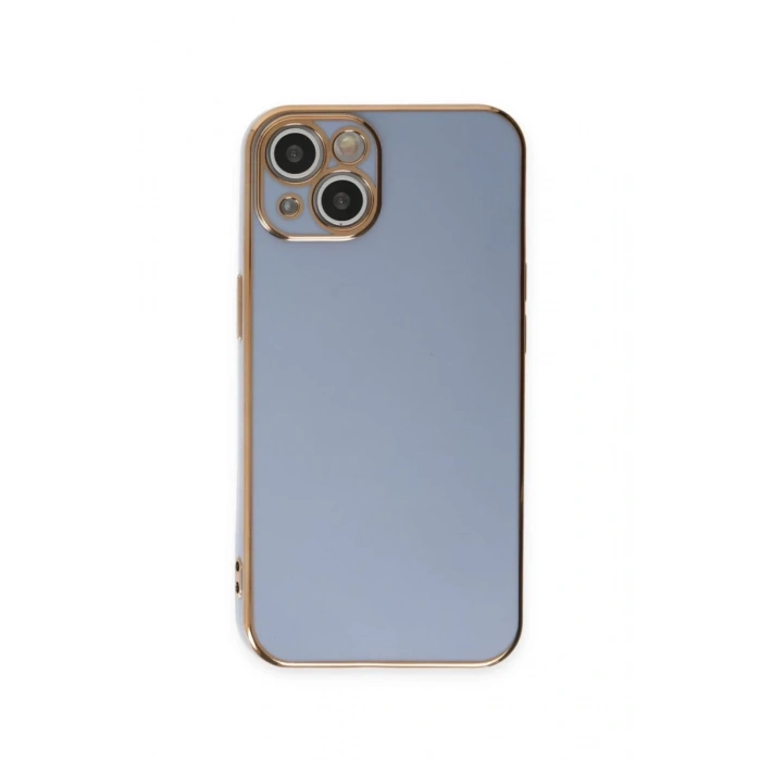 Apple iPhone 15 Kılıf Volet Silikon - Mavi