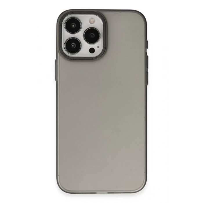 Apple iPhone 15 Pro Kılıf Modos Metal Kapak - Siyah