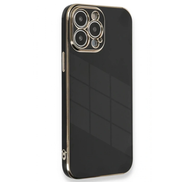 Apple iPhone 15 Pro Kılıf Volet Silikon - Siyah