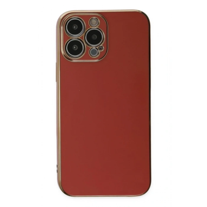 Apple iPhone 15 Pro Max Kılıf Volet Silikon - Kırmızı
