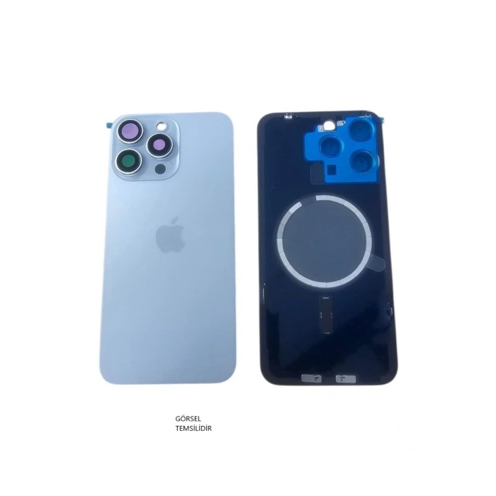 iPhone 15 PRO MAX Uyumlu Arka Pil Kapağı FULL NFC li Lens