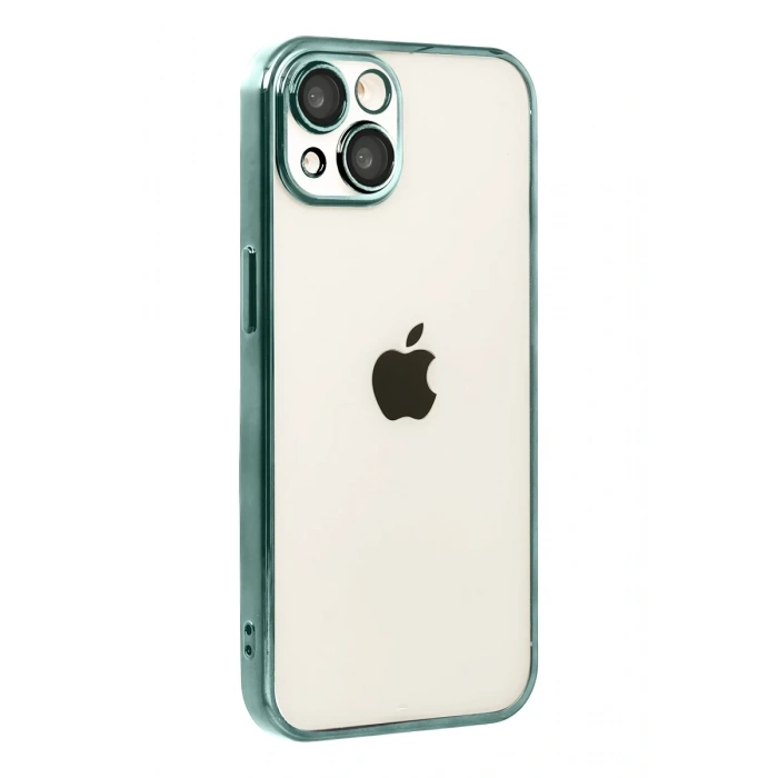 Apple iPhone 15 Lensli Silikon - Yeşil