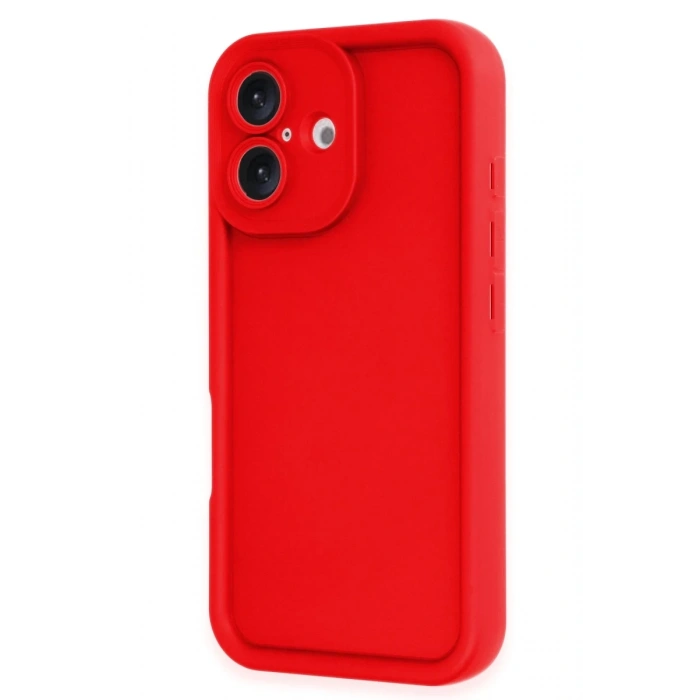 Apple iPhone 16 Kılıf Viera Silikon - Kırmızı
