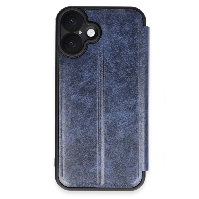 Apple iPhone 16 Plus Kılıf Flip Cover - Lacivert