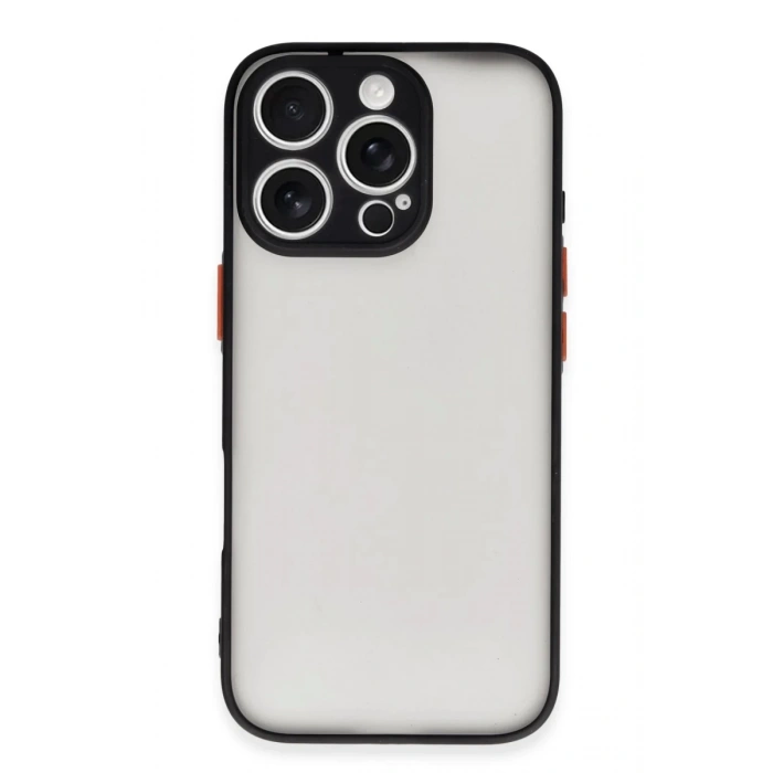 Apple iPhone 16 Pro Kılıf Montreal Silikon Kapak - Siyah