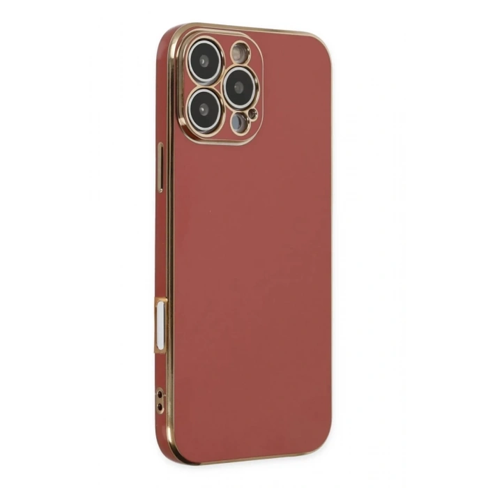 Apple iPhone 16 Pro Max Kılıf Volet Silikon - Kırmızı