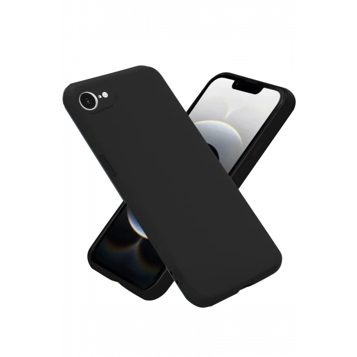 Apple iPhone 16E Kılıf First Silikon - Siyah