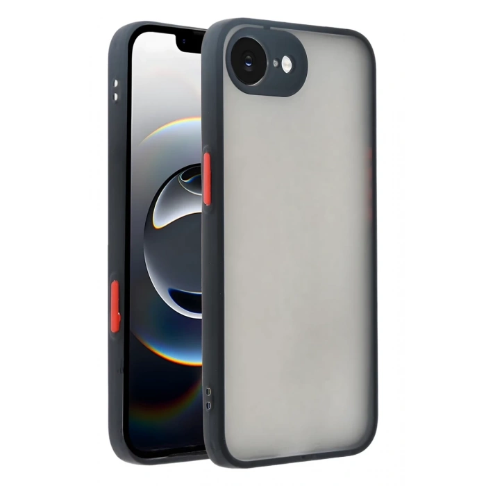 Apple iPhone 16E Kılıf Montreal Silikon Kapak - Siyah