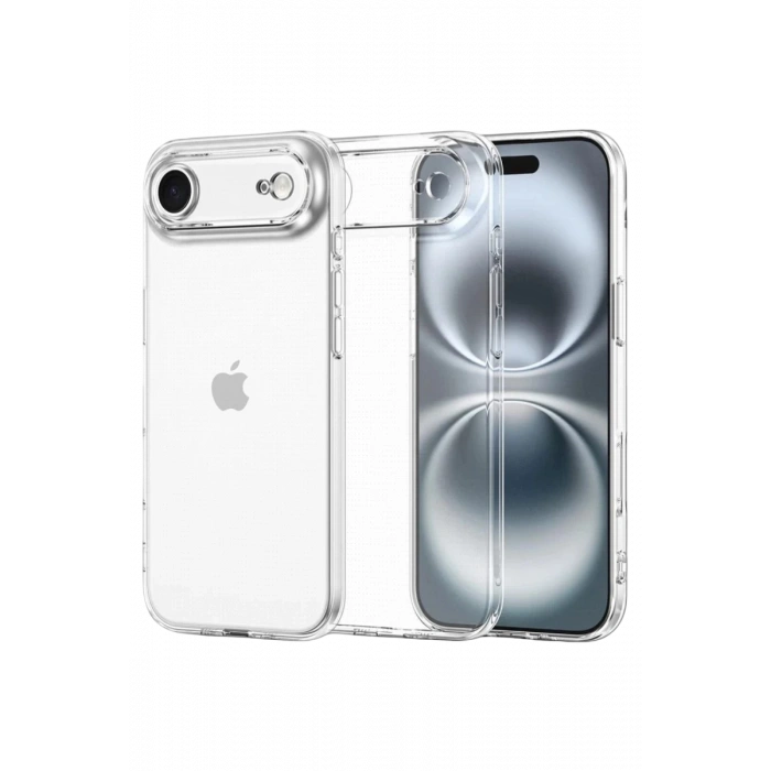 Apple iPhone 17 Air Lüx Şeffaf Silikon - Şeffaf