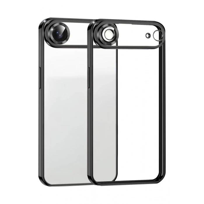 Apple iPhone 17 Air Lensli Silikon - Siyah