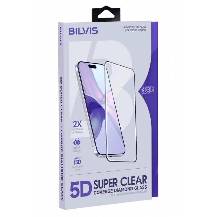 Apple iPhone 17 Bilvis 5D Super Clear Diamond Cam Ekran Koruyucu