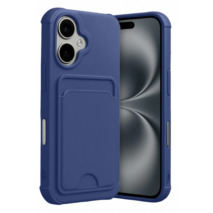 Apple iPhone 17 Kelvin Kartvizitli Silikon - Lacivert