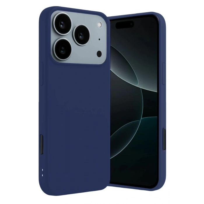 Apple iPhone 17 Pro First Silikon - Lacivert