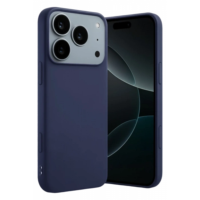 Apple iPhone 17 Pro Max First Silikon - Lacivert