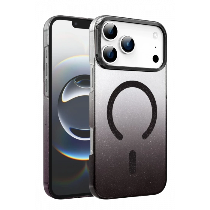 Apple iPhone 17 Pro Max Glossy Magsafe Kapak - Siyah