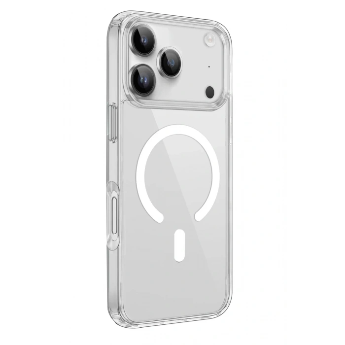 Apple iPhone 17 Pro Max Kılıf Pc Real Magsafe Kapak - Şeffaf