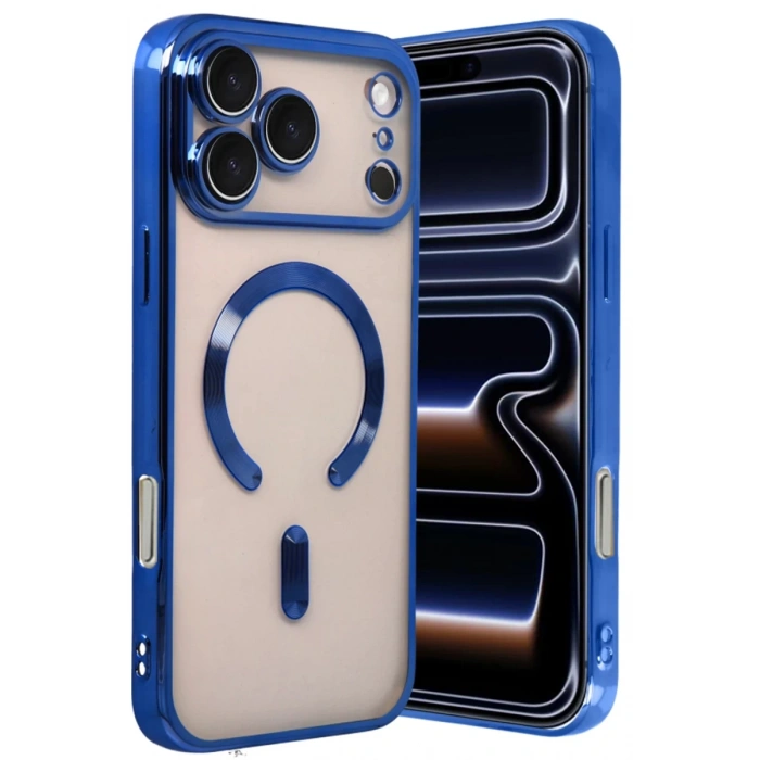 Apple iPhone 17 Pro Max Kross Magneticsafe Kapak - Lacivert