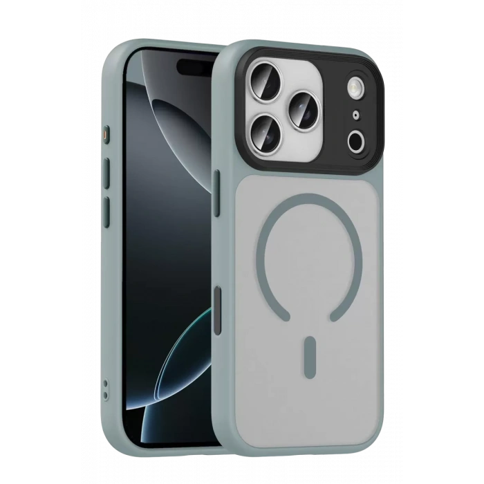 Joko Apple iPhone 17 Pro Max Megane Magsafe Kapak - Titan Gri