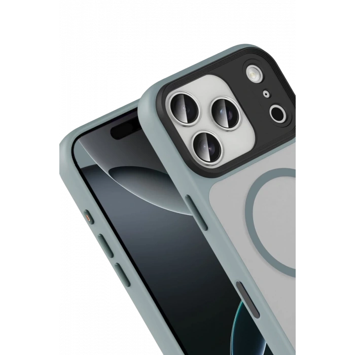 Joko Apple iPhone 17 Pro Max Megane Magsafe Kapak - Titan Gri