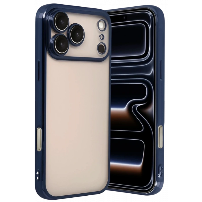 Apple iPhone 17 Pro Max Lensli Silikon - Lacivert
