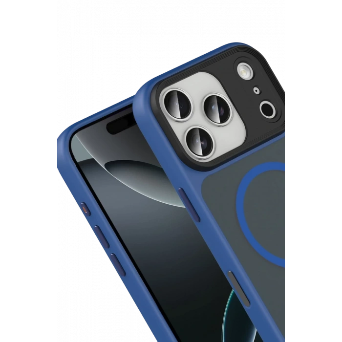 Joko Apple iPhone 17 Pro Megane Magsafe Kapak - Lacivert