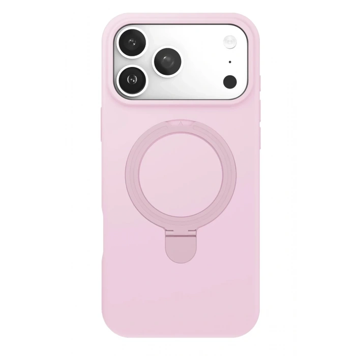 Apple iPhone 17 Pro Regal Magsafe Standlı Kapak - Açık Pembe