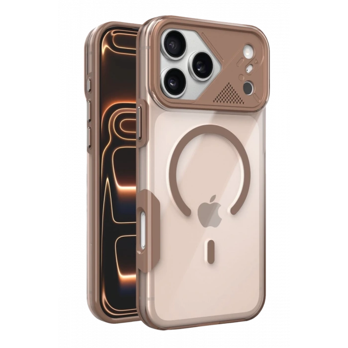 Joko Apple iPhone 17 Pro Zinko Magsafe Kapak - Çöl Titanyum