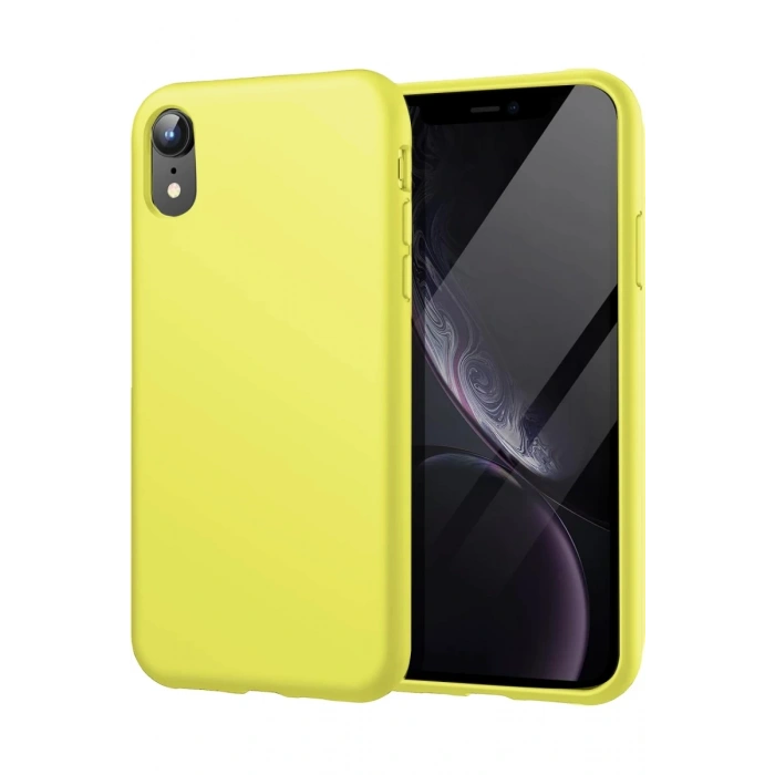Apple iPhone XR Kılıf First Silikon - Parlak Yeşil