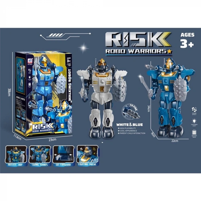 IŞIKLI MÜZİKLİ ROKET ATAN ROBOT