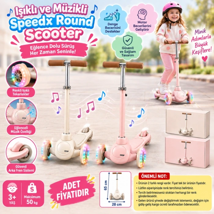 Işıklı ve Müzikli Scooter (adet fiyatıdır)